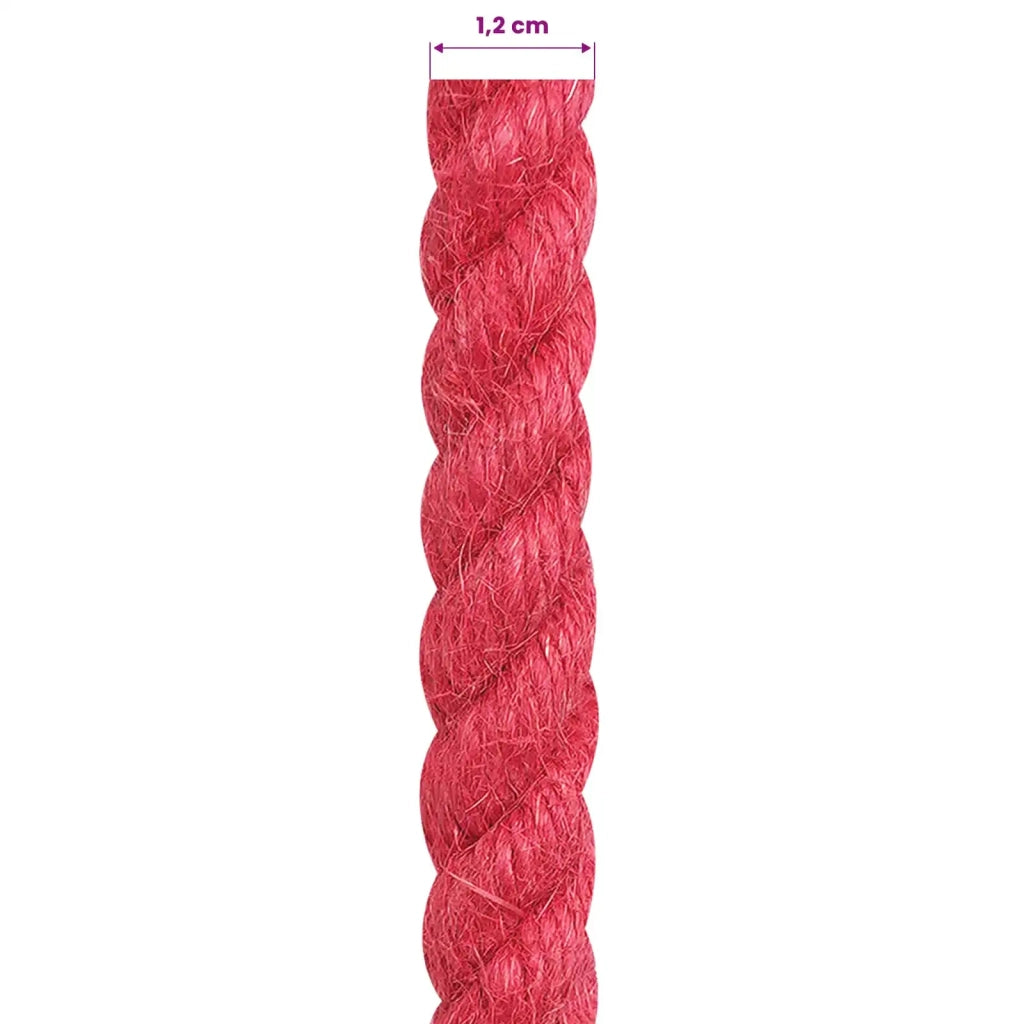 Corda di Juta 12 mm Rosso 100% juta Tossa 42011715