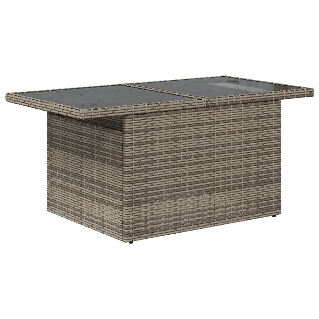 Set Divani da Giardino 7 pz con Cuscini Grigio in Polyrattan 3266380