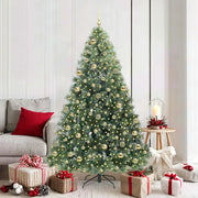 Albero di Natale artificiale con 300 LED Verde 180 cm PE e PVC
