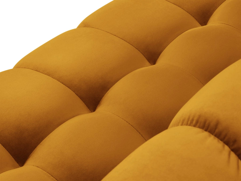 Cosmopolitan Design - Divano "Bali" 4 posti in velluto giallo 