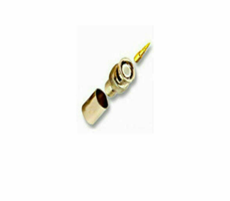 CONNETTORE 408080 BNC RG6 HD DIAM 7.0 MM 75 OHM CRIMPARE CAVO VIDEO DORATO GOLD
