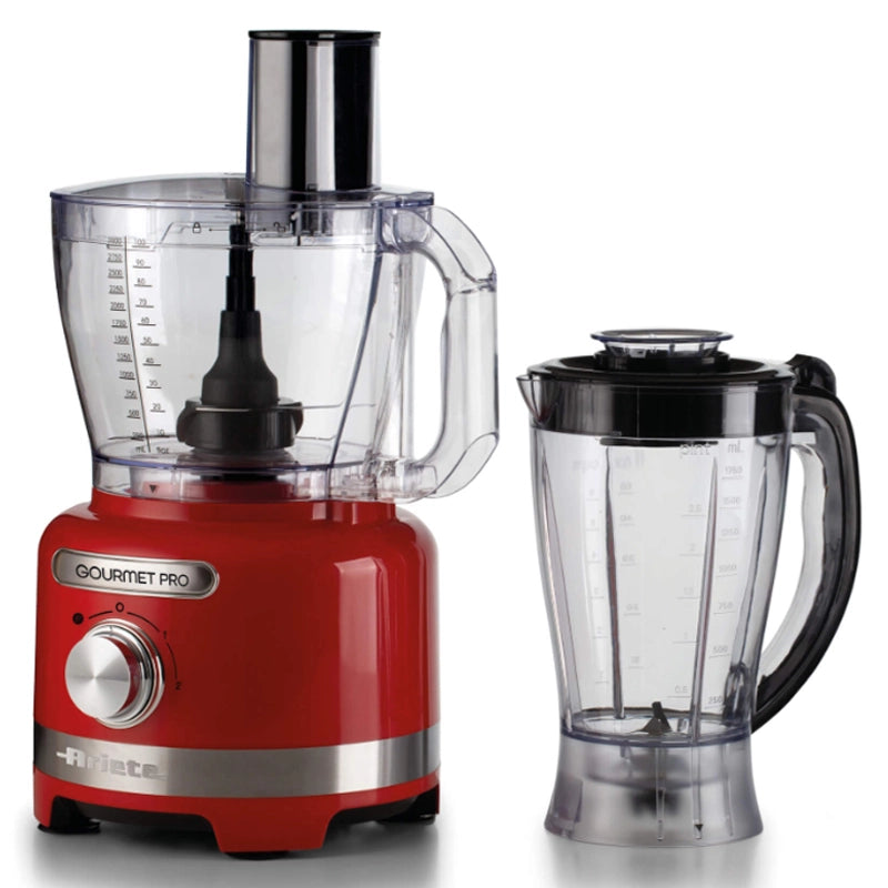 ARIETE MODERNA GOURMET PRO (ROSSO) (1782/00) - ROBOT DA CUCINA MULTIFUNZIONE 3 LT - 1000W