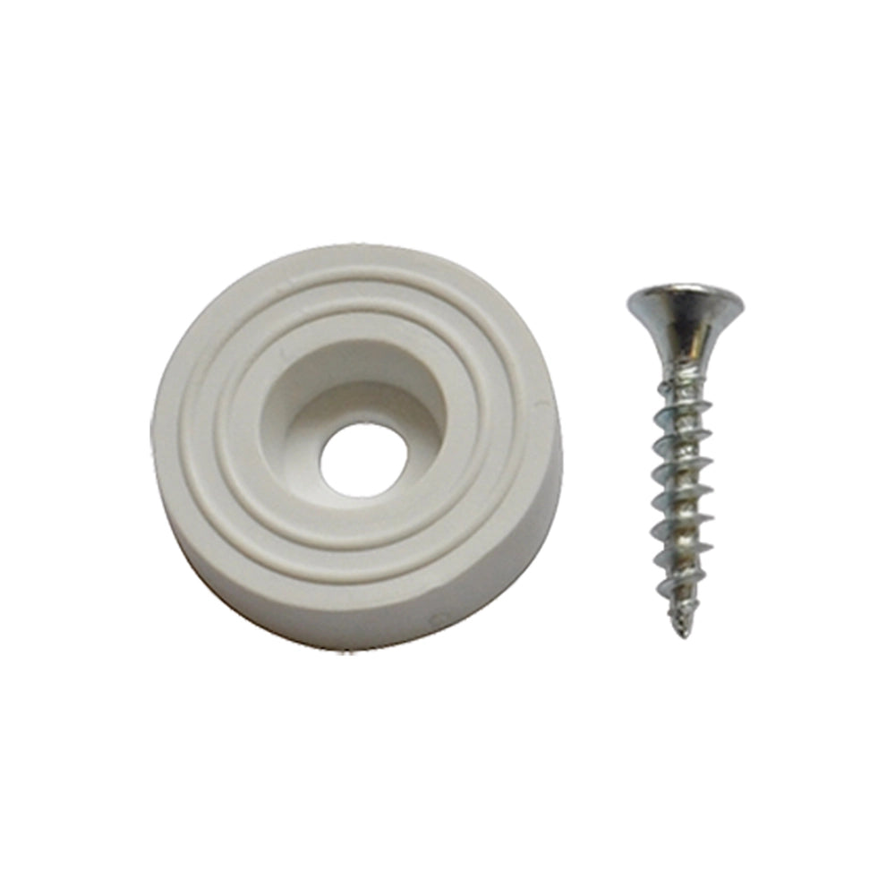 SOTTOSEDIA CON VITE Ø mm 28  - pz. 8 bianco  - Blister Koncreto