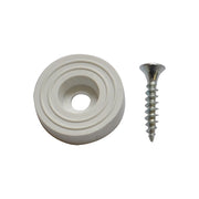 SOTTOSEDIA CON VITE Ø mm 28  - pz. 8 bianco  - Blister Koncreto