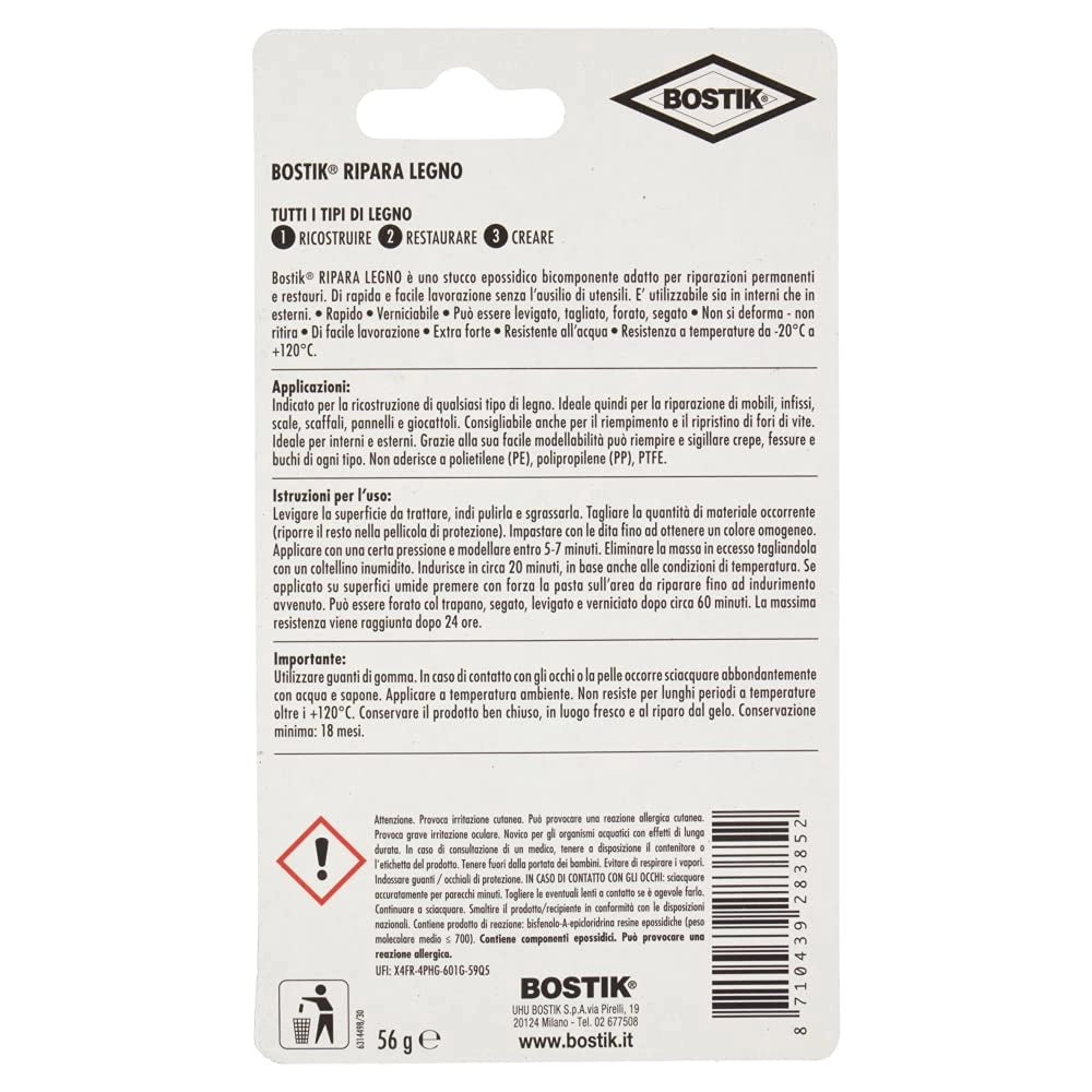 Stucco Ripara Legno 56 Gr Bostik