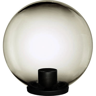 LAMPIONE GLOBO FUME - CM 25 VOLT 230 MAX WATT  60 E27- 2 pezzi