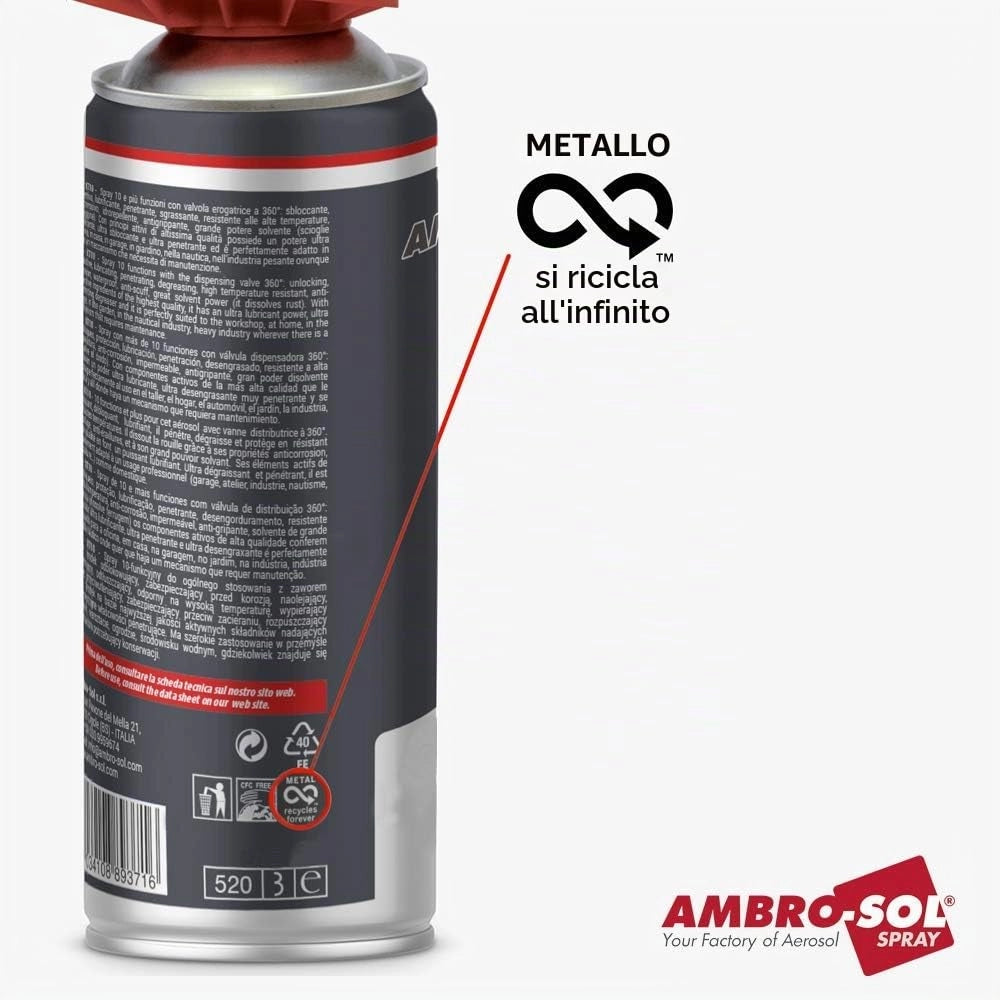 Bomboletta Spray Coprimacchia 500 ml Ambrosol 6 Pezzi