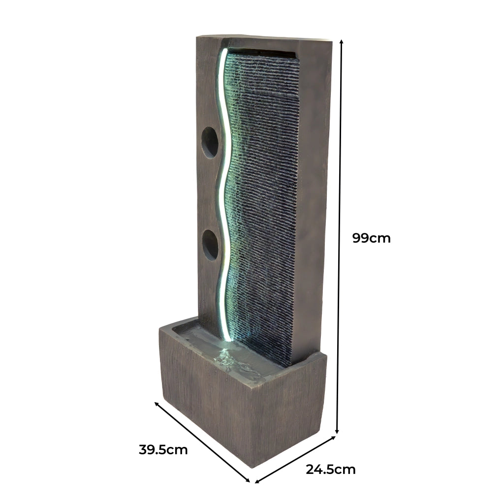 Fontana da Giardino Elettrica con LED e Cascata – Harmony Falls