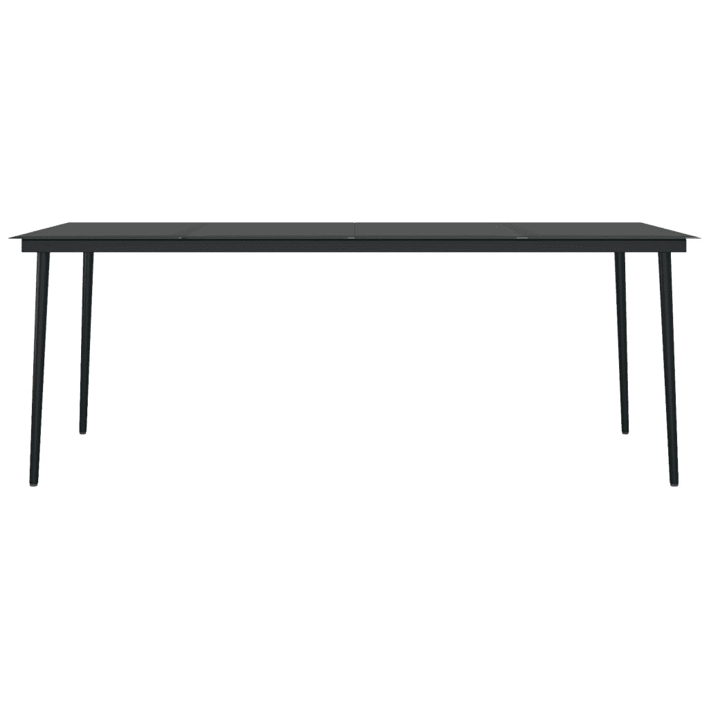 Set Mobili da Pranzo da Giardino 7 pz Nero 3099207