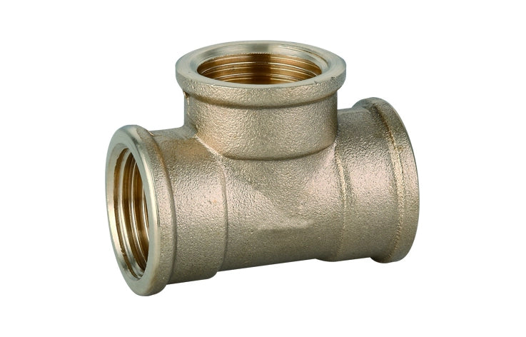 TEE FF IN OTTONE GIALLO IBP- 1 1/4- IBP- pezzi 1