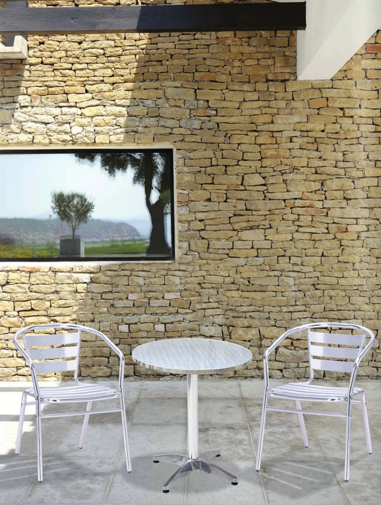 Sedia da Giardino Bar in Alluminio Tosini Silver