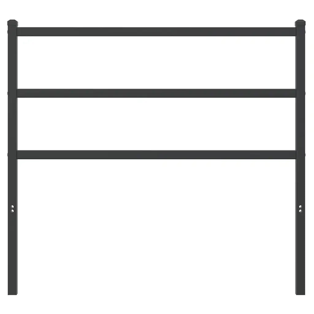 Testiera | Testata di Ricambio in Metallo Nero 100 cm