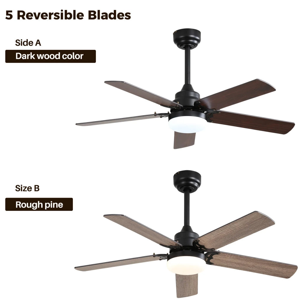 Ventilatore da soffitto piatto 106 cm con luce e telecomando, motore DC silenzioso, funzione timer e memoria luce