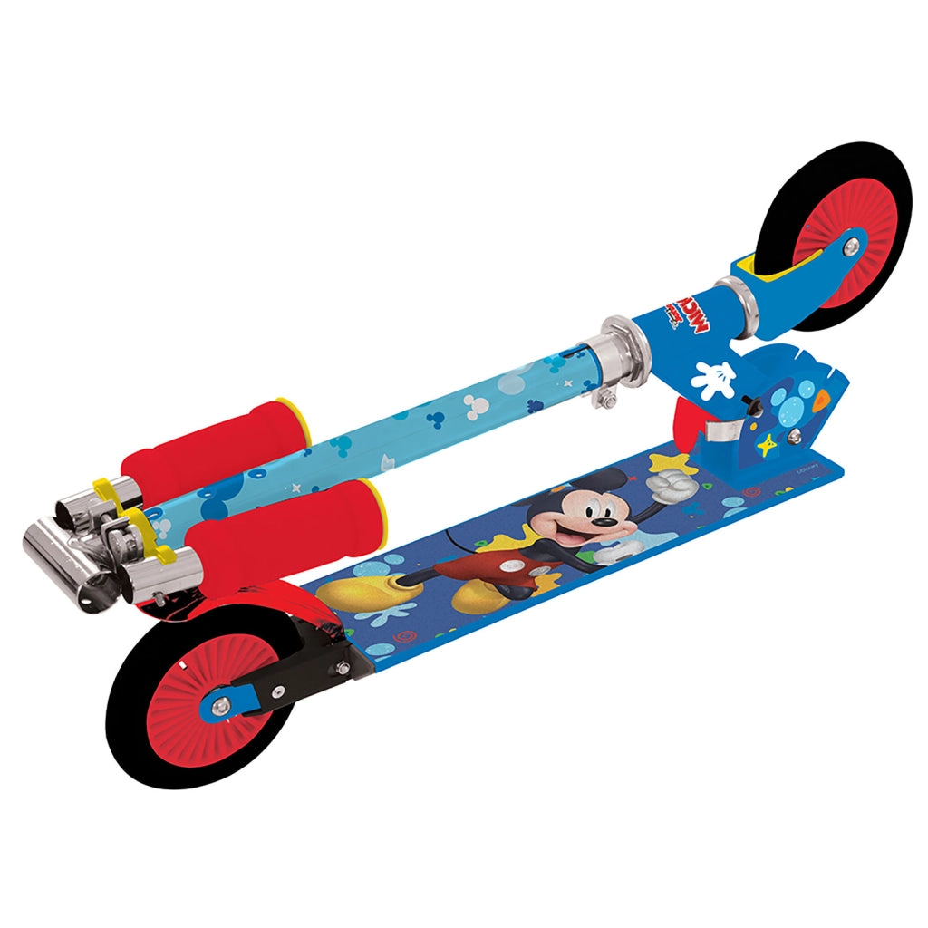 Monopattino per Bambini a 2 Ruote Licenza Disney Mickey Ruote Antiforatura con Cuscinetti a Sfera ABEC5 Peso Max 50 kg