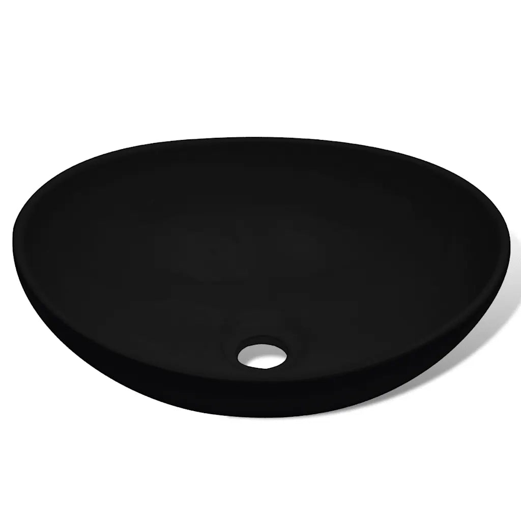 Lavello in Ceramica 40 x 33 cm Nero 275397