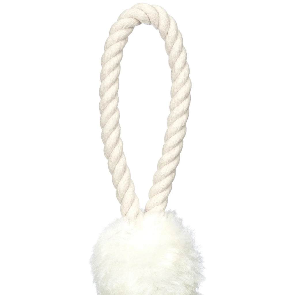 Set di 2 fermaporte decorativi anti-sbattimento ergonomici 15 x 5 x 5 cm in tessuto bianco 13_0012078