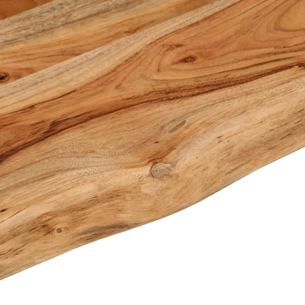 Dessus de table 140x30x2,5 cm rectangulaire bois massif acacia