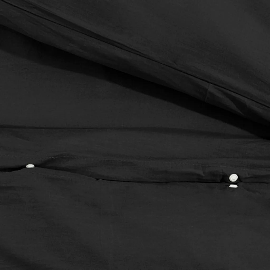 Set Copripiumino Nero 135x200 cm in Cotone 136117