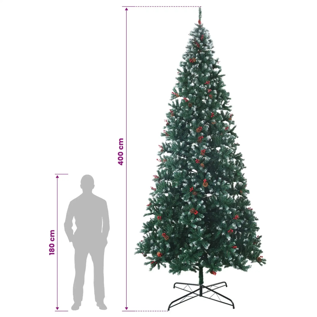 Albero di Natale artificiale 400 cm PVC e Acciaio 42055668