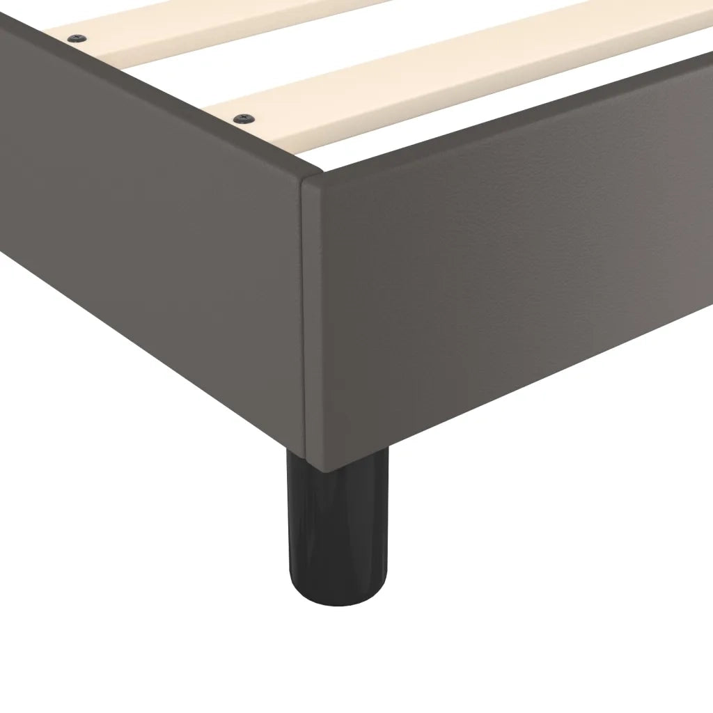 Struttura Letto a Rete a Molle Grigio 200x200 cm in Similpelle