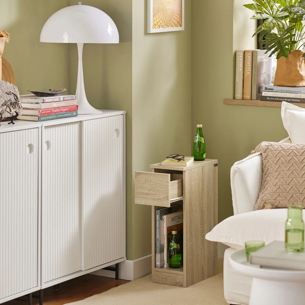 SET 2 Comodini 20x60x35 Cm Naturali FBT111-Nx2