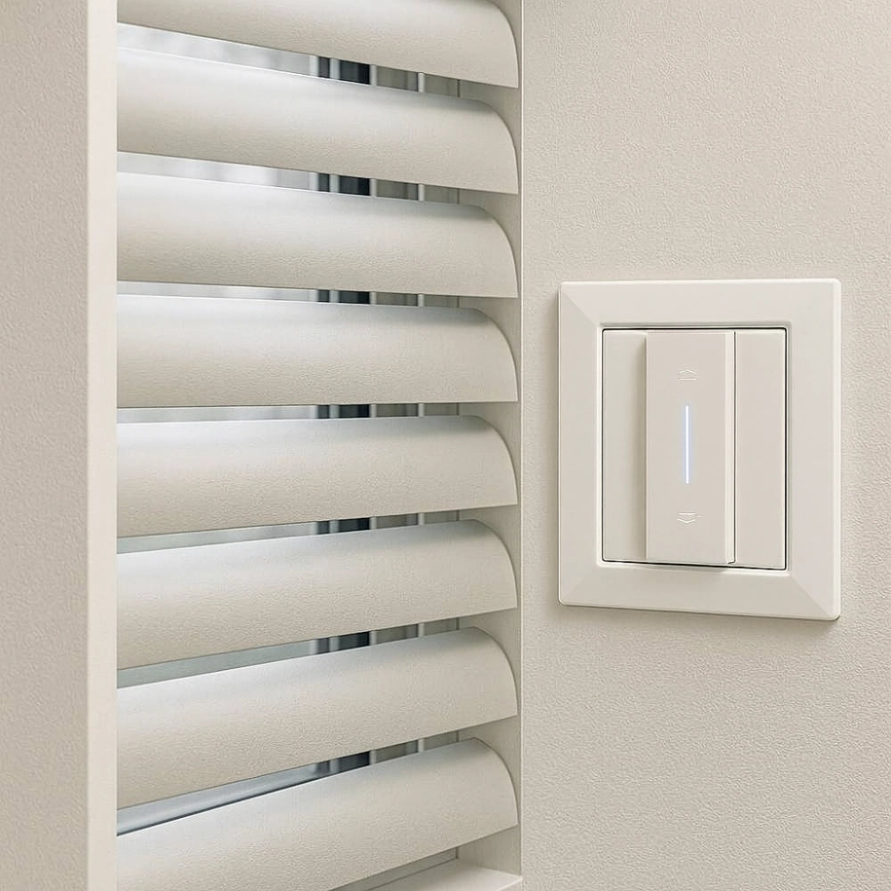 Bticino living now cover illuminabile 1 modulo per pulsanti e tapparelle *** colore bianco, confezione 1