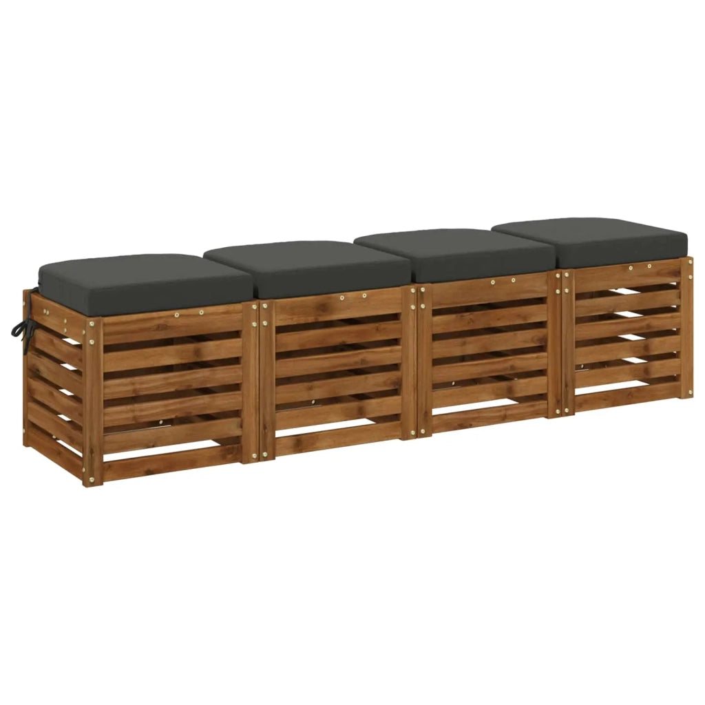 Cuscini per sedile a 4 pezzi SOEST 4 pz 100% Poliestere 945190