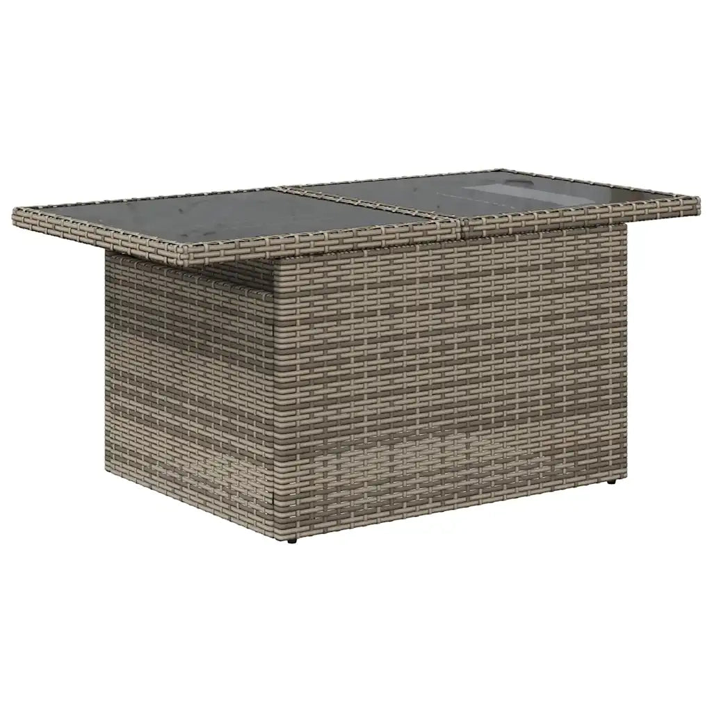 Set Divano da Giardino 9 pz con Cuscini Grigio in Polyrattan 3326291