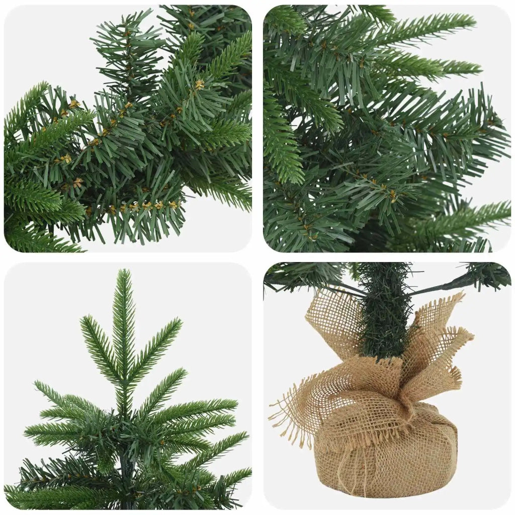 Set mini alberi di Natale 60 cm PVC e PE Verde 3468433