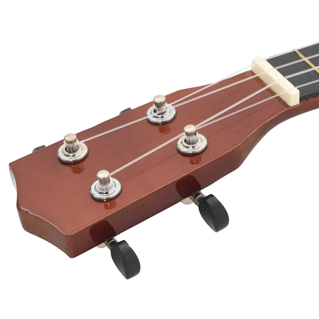 Set Ukulele Soprano con Borsa per Bambini Legno Naturale 21 70145
