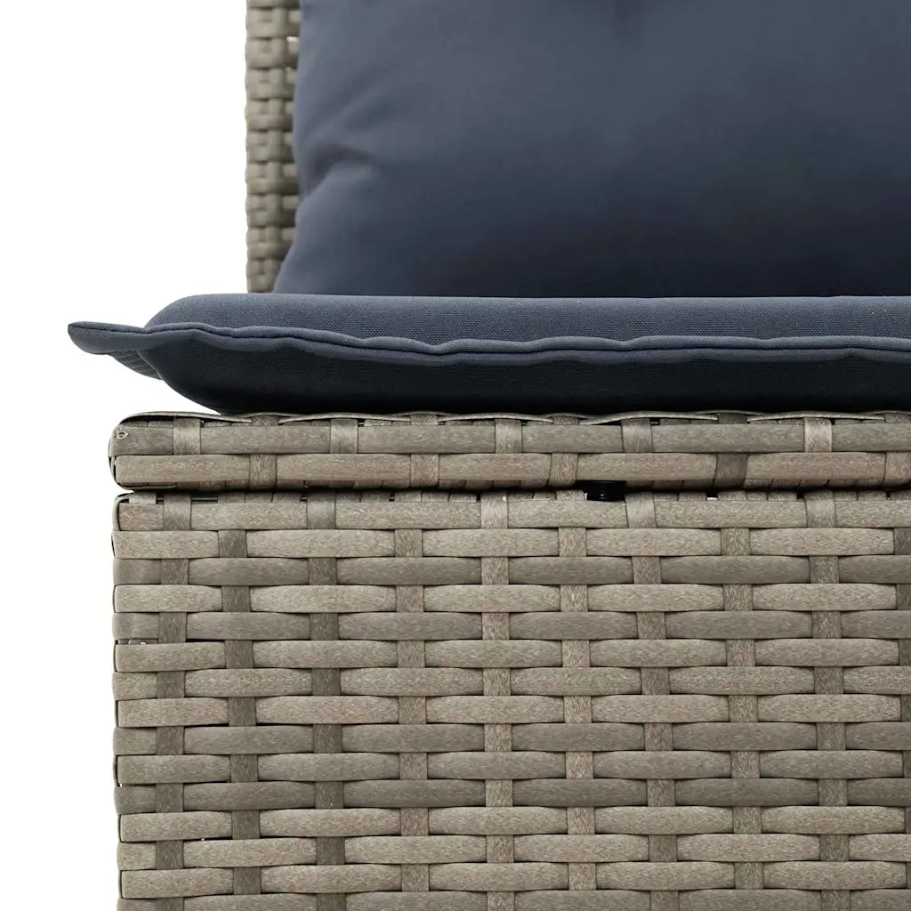 Set di divani con cuscino 7 pcs Grigio polyrattan 3346535