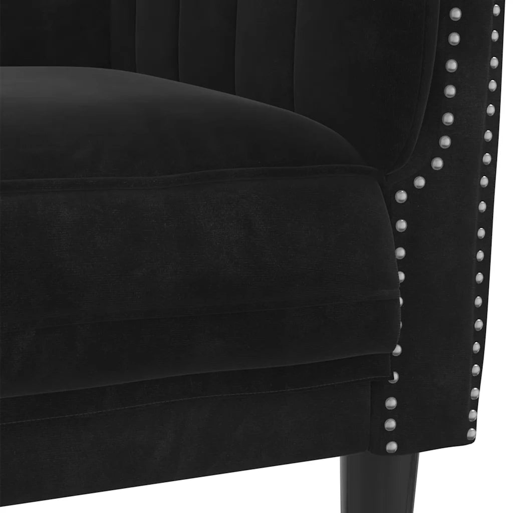 Poltrona Nera in Velluto 372570