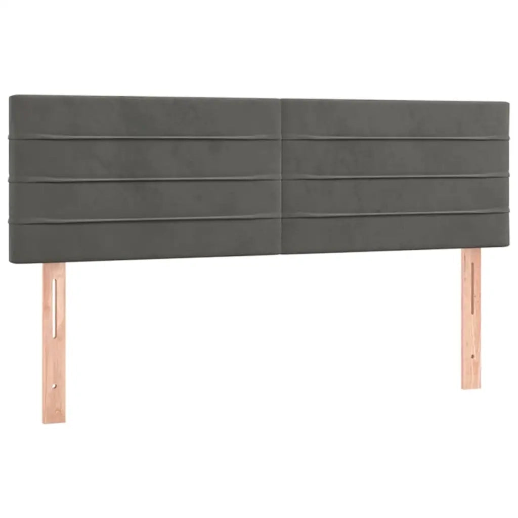 Letto a Molle con Materasso e LED Grigio Scuro 140x200 cm 3134466