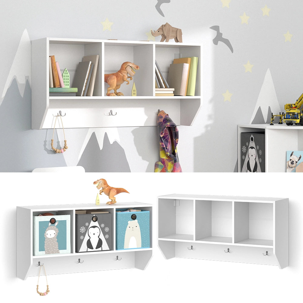Vicco Scaffale a muro per bambini Bianco 107.2 x 56 cm