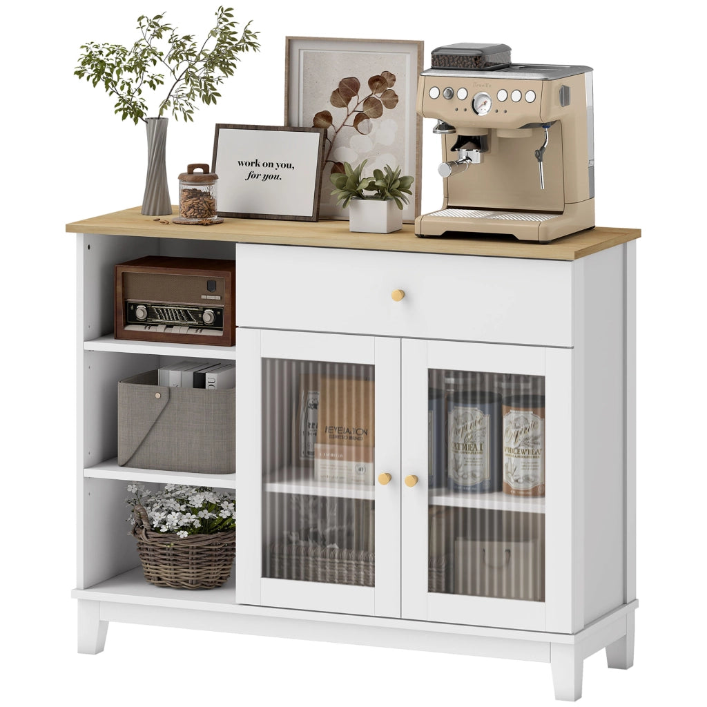 Armadio con ante e cassetti ¨C Minimal ¨C Bianco 100x35x80,3 cm