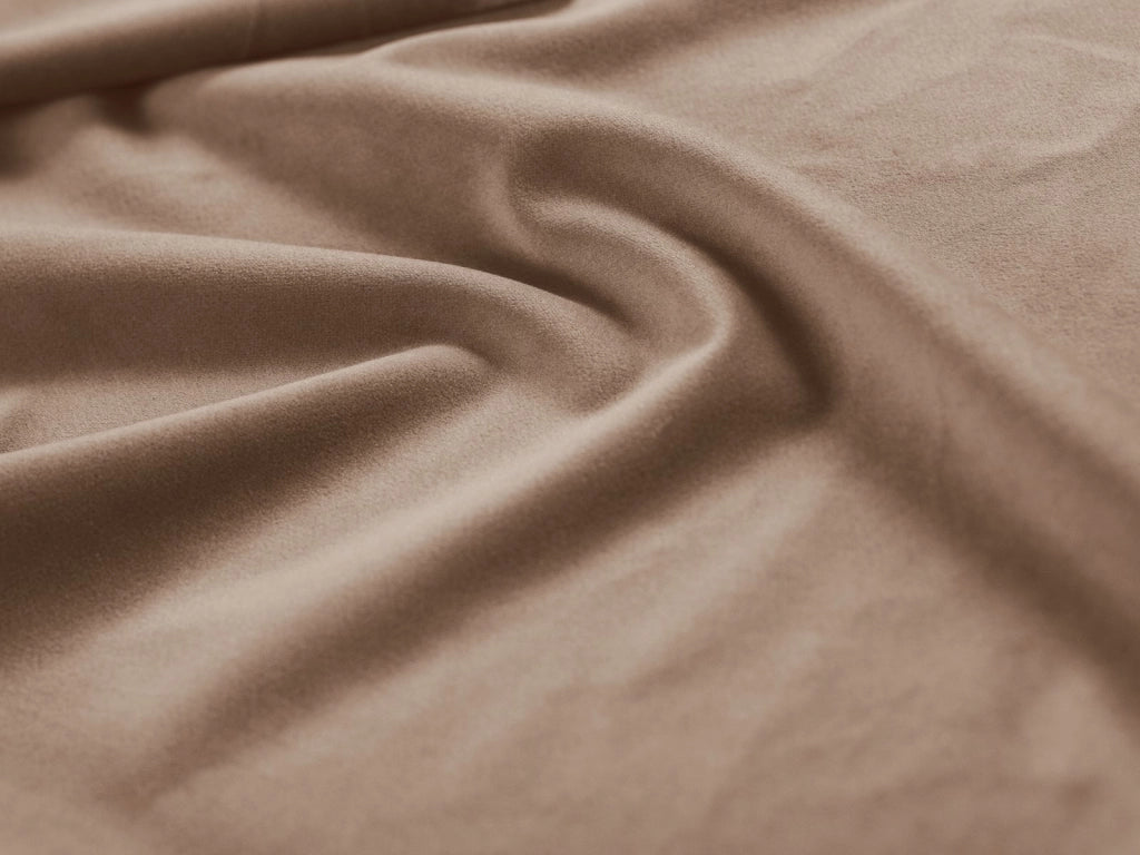 Cosmopolitan Design - Divano panoramico "Bali" 7 posti in velluto beige 