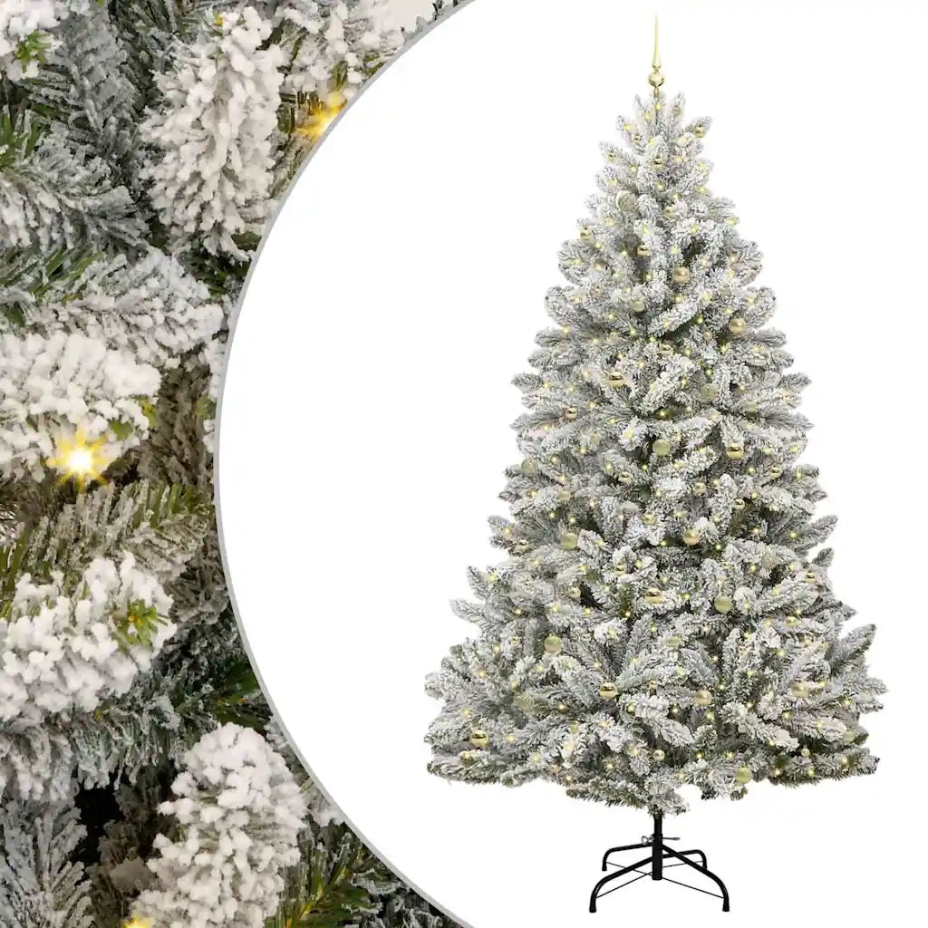 Albero di Natale artificiale con 300 LED Verde e Bianco 300 cm