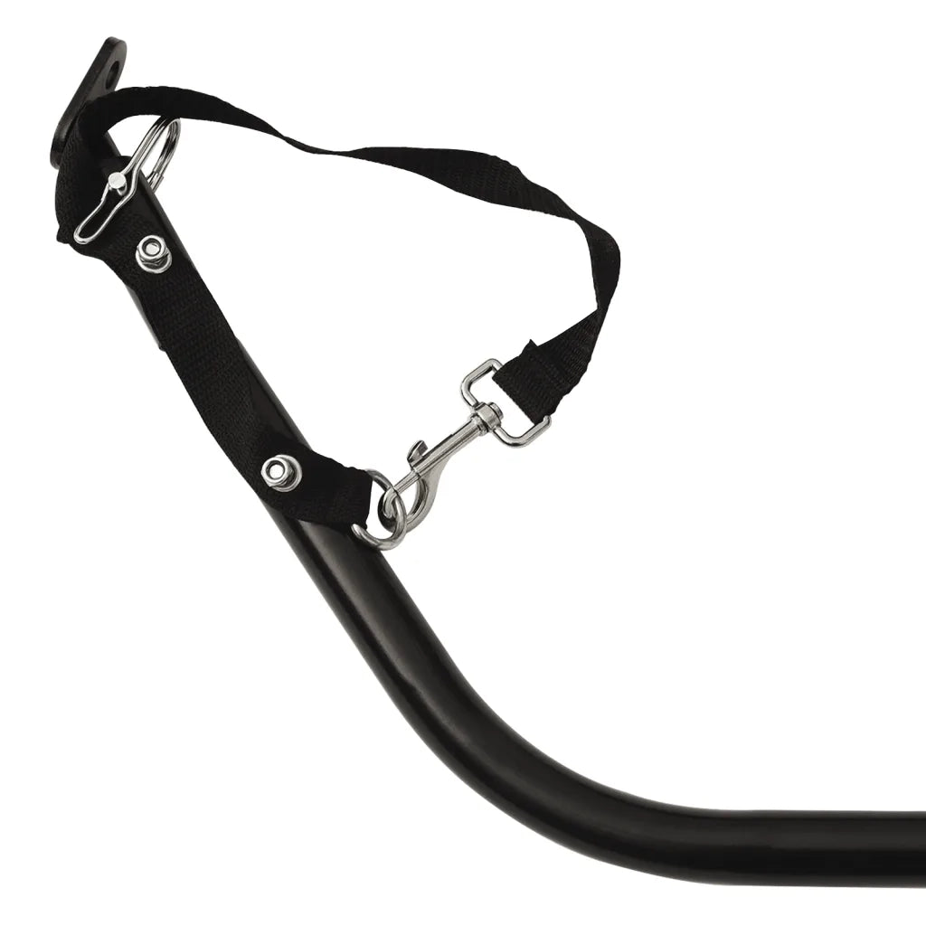 Rimorchio da Bici Nero e Rosso 45 kg in Ferro 94125