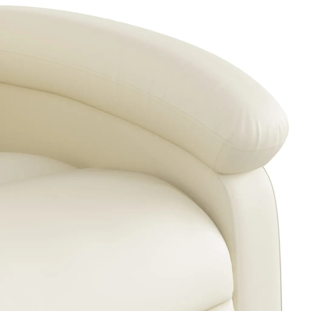 Poltrona da Massaggiante Reclinabile Crema Similpelle 371783