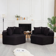 Poltrona singola esagonale ¨C Minimal ¨C tessuto chenille design modulare