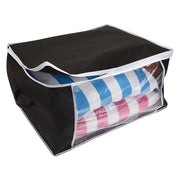Contenitore per Indumenti Nero 60 X 45 X 30 cm