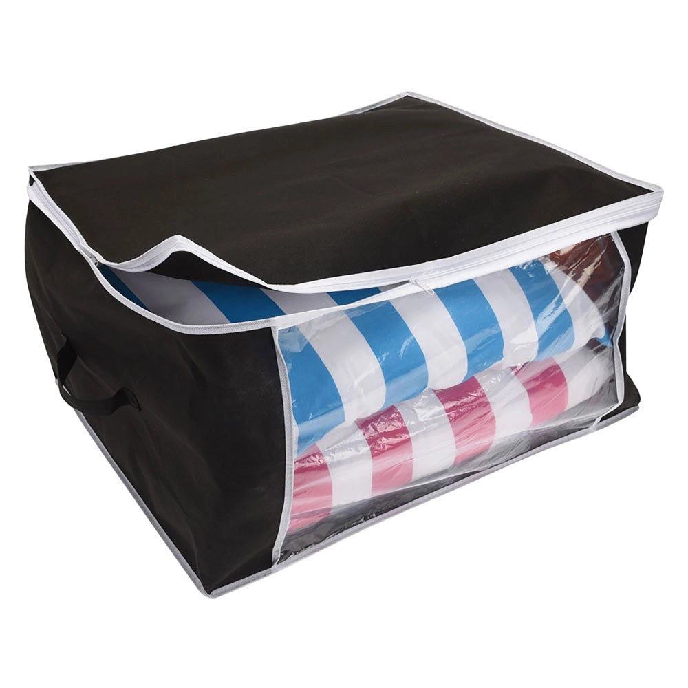 Contenitore per Indumenti Nero 60 X 45 X 30 cm