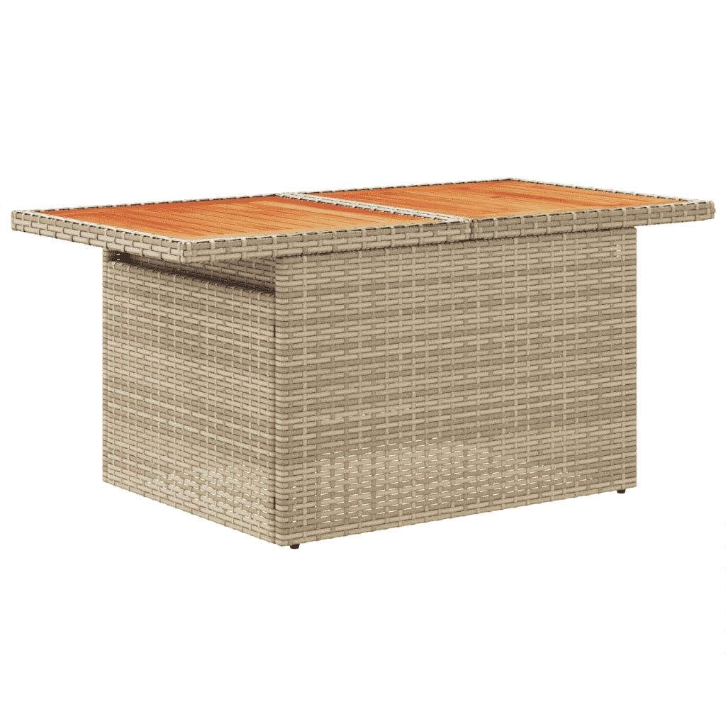 Set Divano da Giardino 5 pz con Cuscini Beige in Polyrattan 3272514