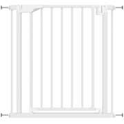 Cancello di sicurezza per bambini e scale, senza forare, con chiusura automatica, 76-82 x 76 cm, bianco