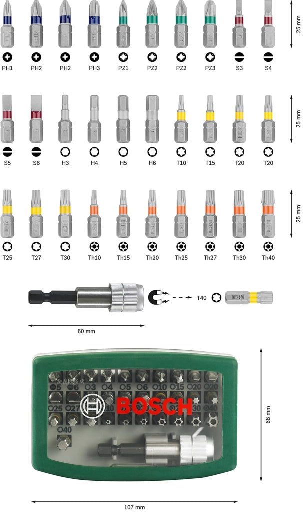 Set Avvitamento Rainbow PZ.32 Bosch