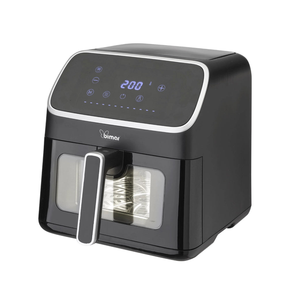 Bimar Friggitrice Aria FR70 7L Digitale 9 Programmi Timer Spegnimento Automatico Finestra Controllo Cottura