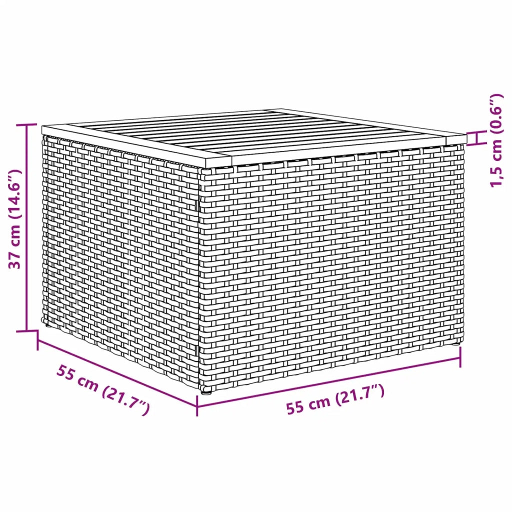 Set Divano da Giardino con cuscino 8 pcs Grigio polyrattan 3347668