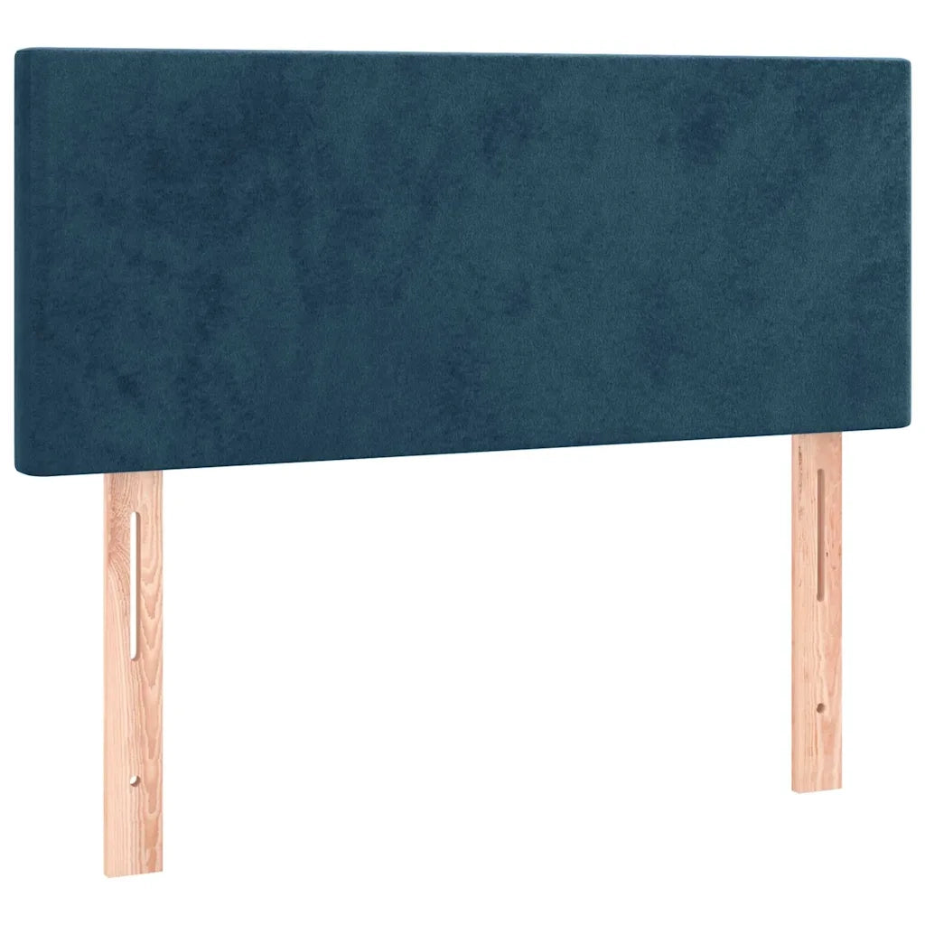 Letto a Molle con Materasso e LED Blu Scuro 120x200cm 3134277