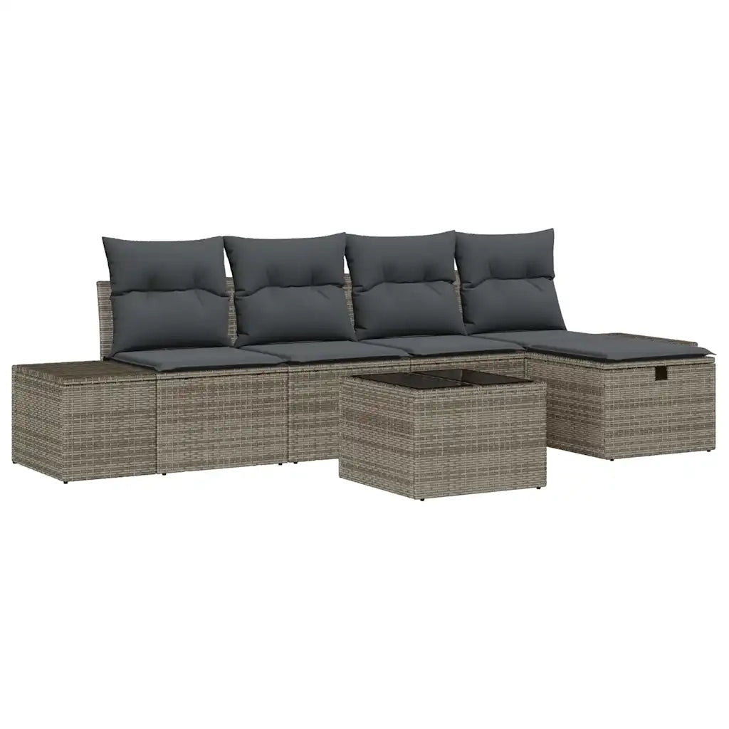 Set di divani con cuscino 5 pcs polyrattan 3360700