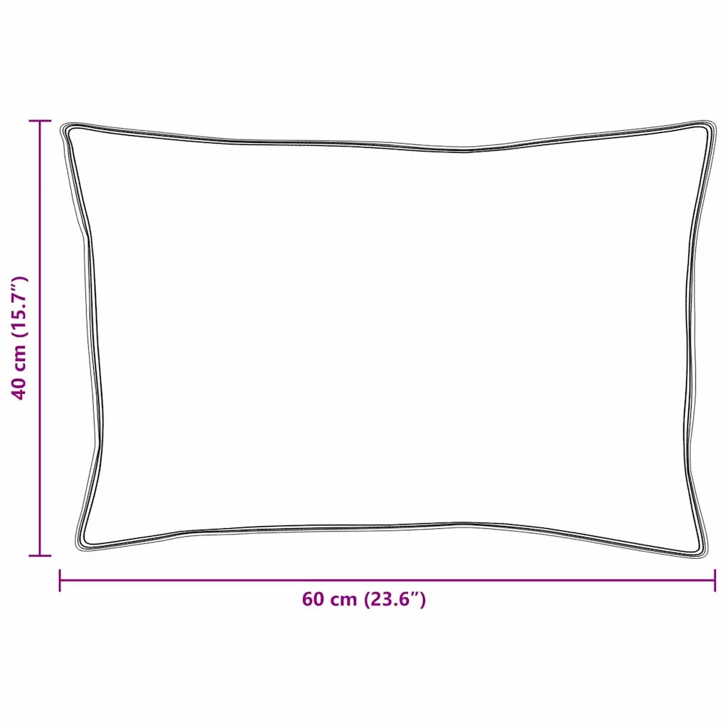 Cuscino con cuscino 2 pcs Bianco 40 x 60 cm Piuma 42007684